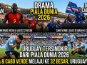 Piala Dunia 2026: Amukan Belgia dan Dongeng Cabo Verde Lolos 32 Besar, Uruguay Tersingkir