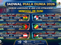 Jadwal Piala Dunia 2026: Siaran Langsung dan Link Live Streaming Minggu 28 Juni