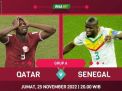 Link Nonton Live Streaming dan Prediksi Line Up Qatar vs Senegal Piala Dunia 2022