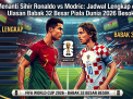 Menanti Sihir Ronaldo vs Modric: Jadwal Lengkap dan Ulasan Babak 32 Besar Piala Dunia 2026 Besok