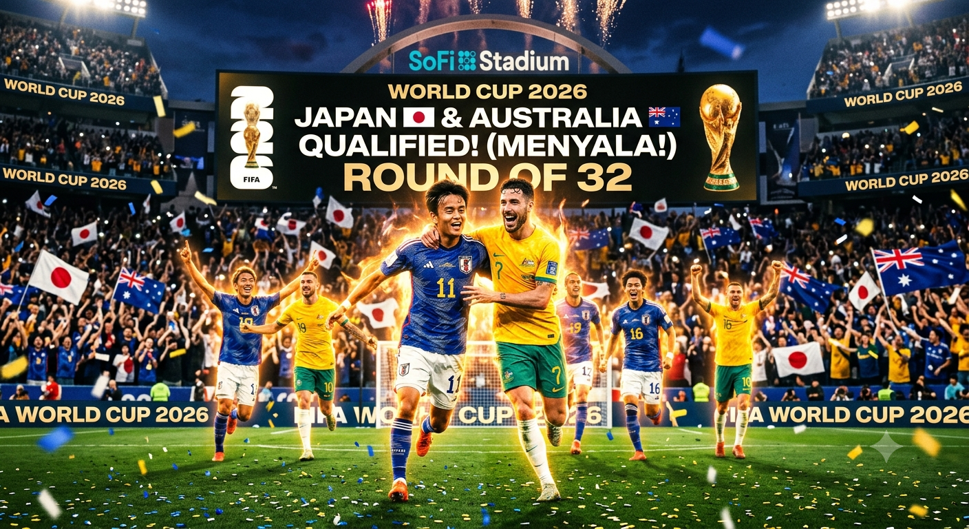Ilustrasi Jepang dan Australia lolos 32 besar Piala Dunia 2026