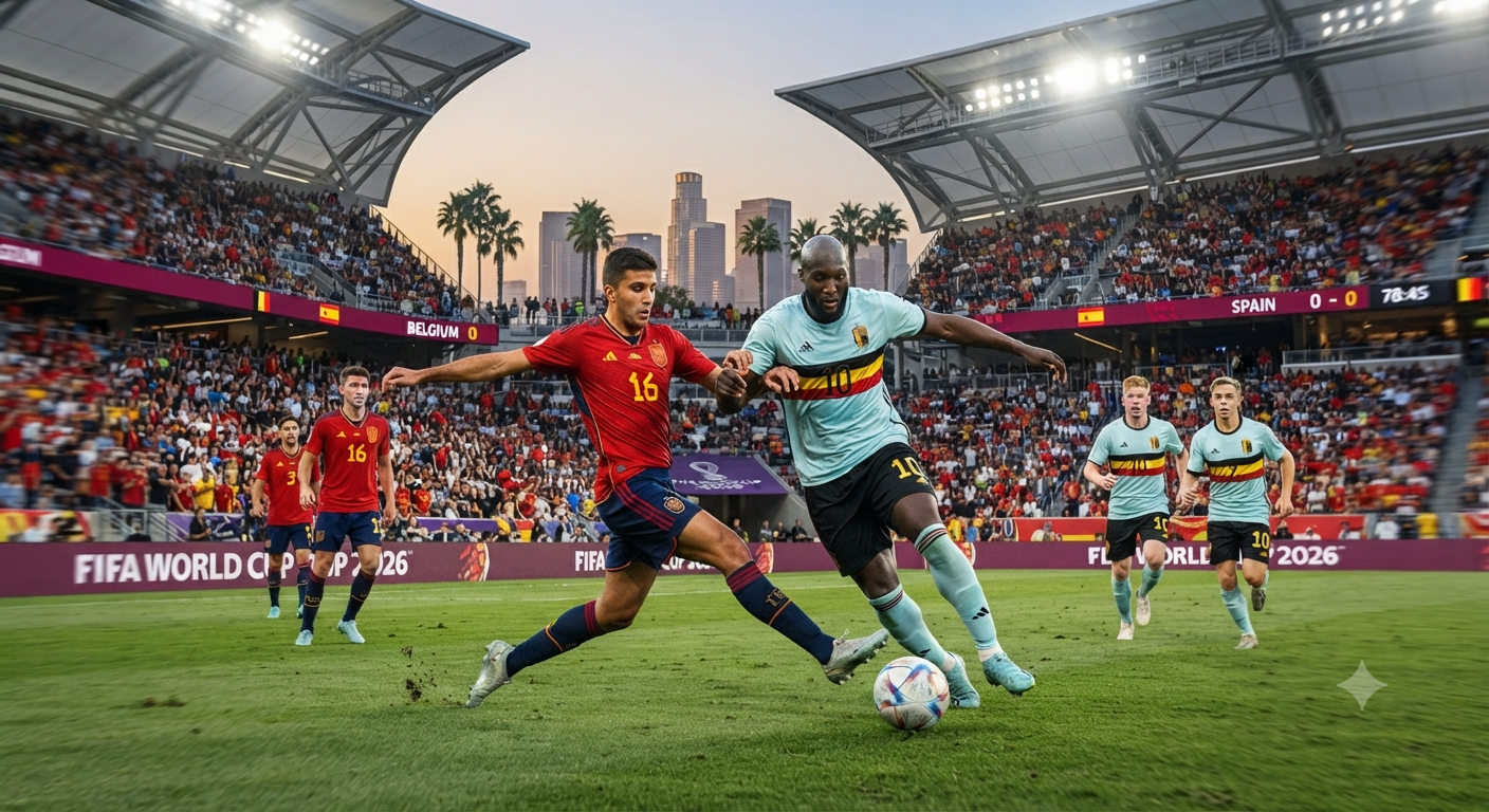 Spanyol vs Belgia perempat final Piala Dunia 2026 