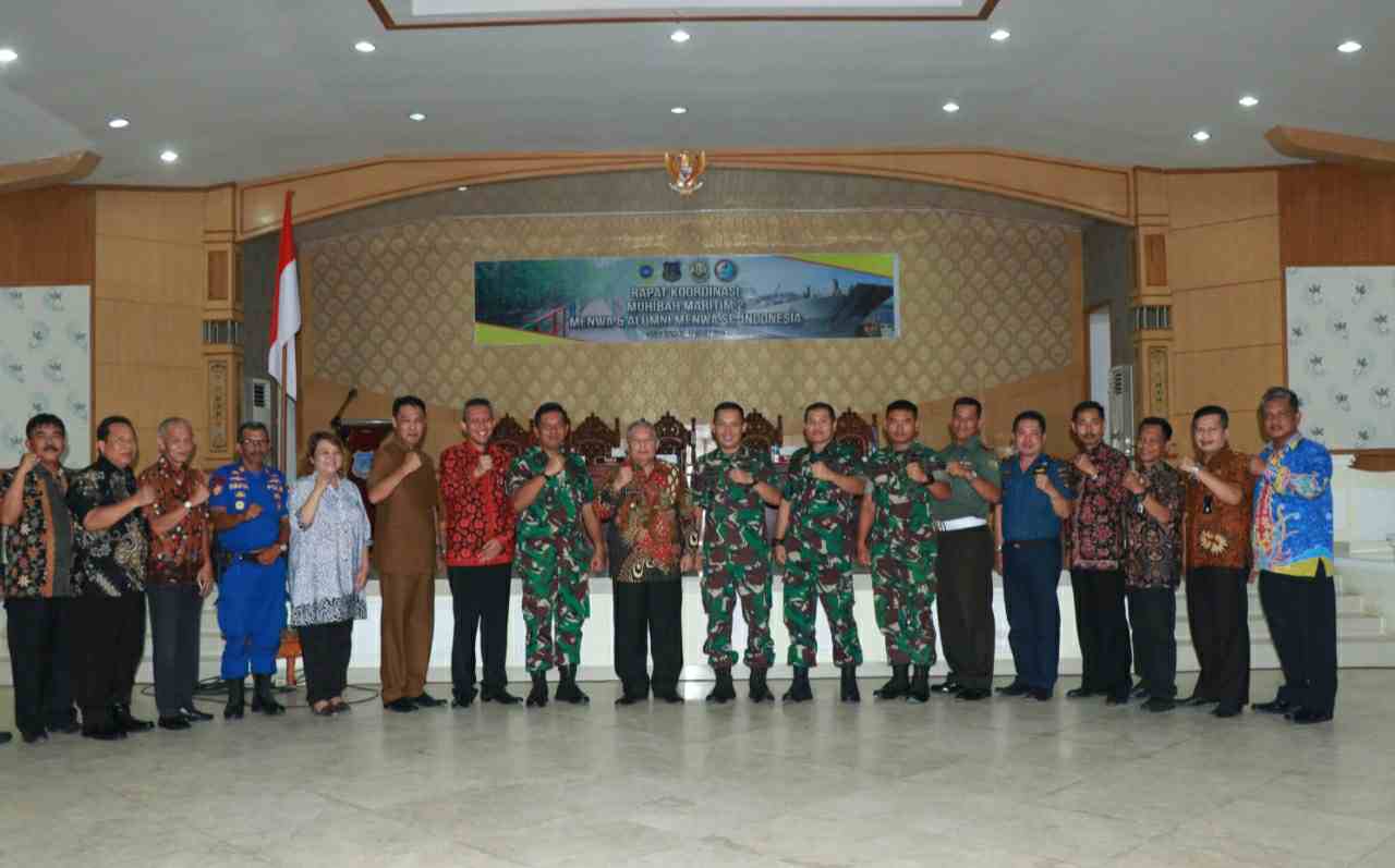 Foto bersama usai rapat kordinasi Muhibah Maritim 2