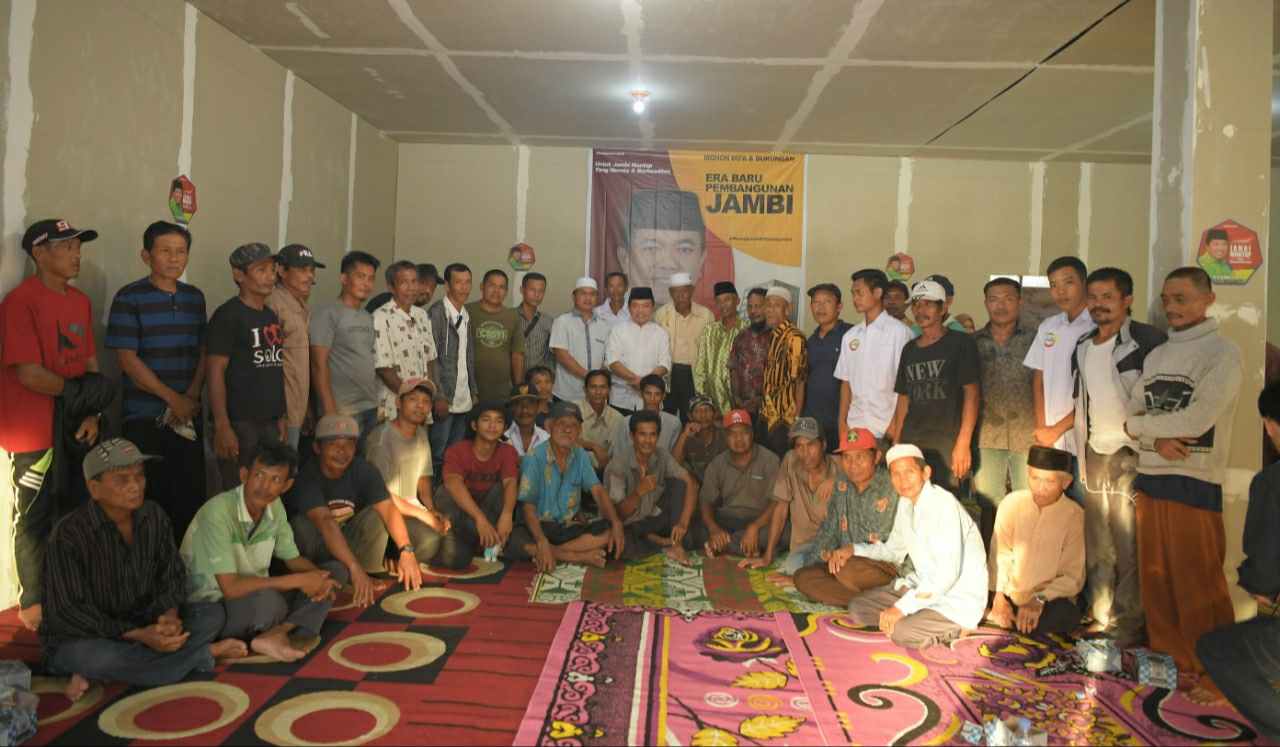 Bacagub Jambi, Al Haris saat silaturahmi dengan warga Kecamatan Betara, Tanjab Barat