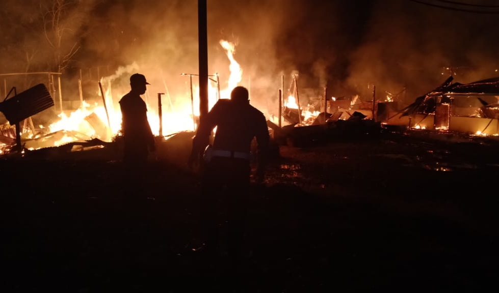 Kebakaran di PT LUX Merangin