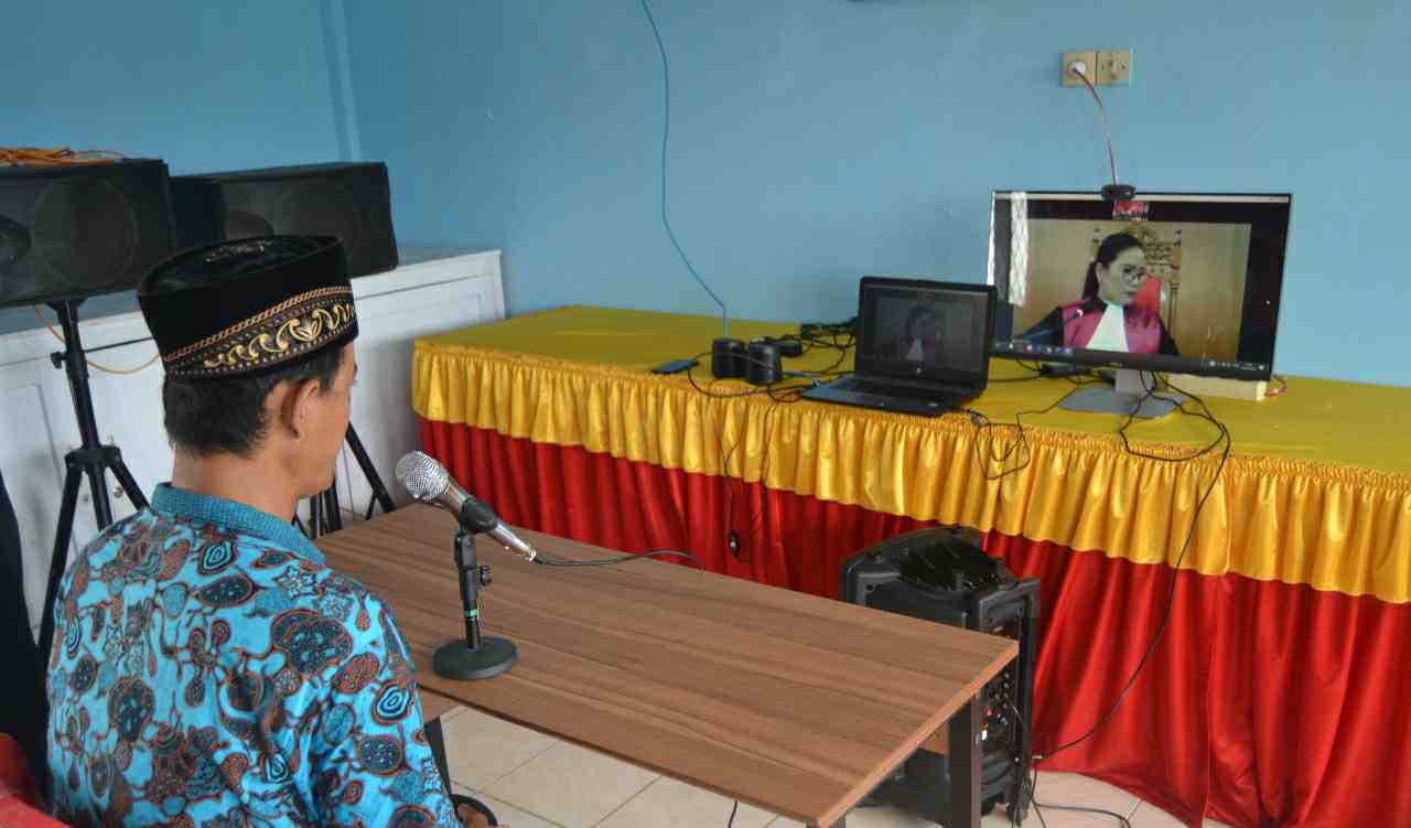 Sidang online di PN Sarolangun/ilustrasi