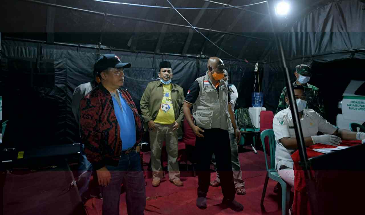 Bupati Merangin, Al Haris saat tinjau Pos Batas Merangin-Bungo