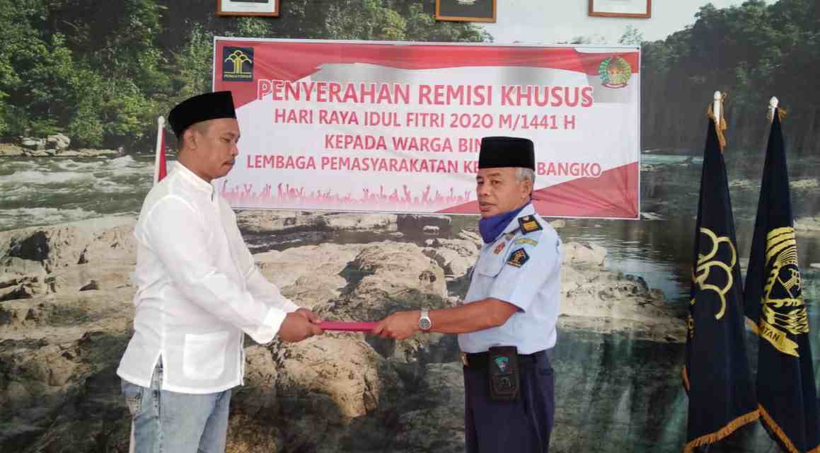 Kalapas Bangko, Bejo saat berikan remisi 