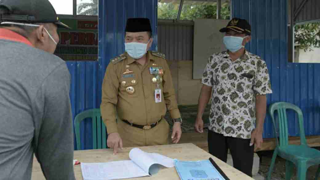 Al Haris saat cek Posko Perbatasan Bungo Antoi 