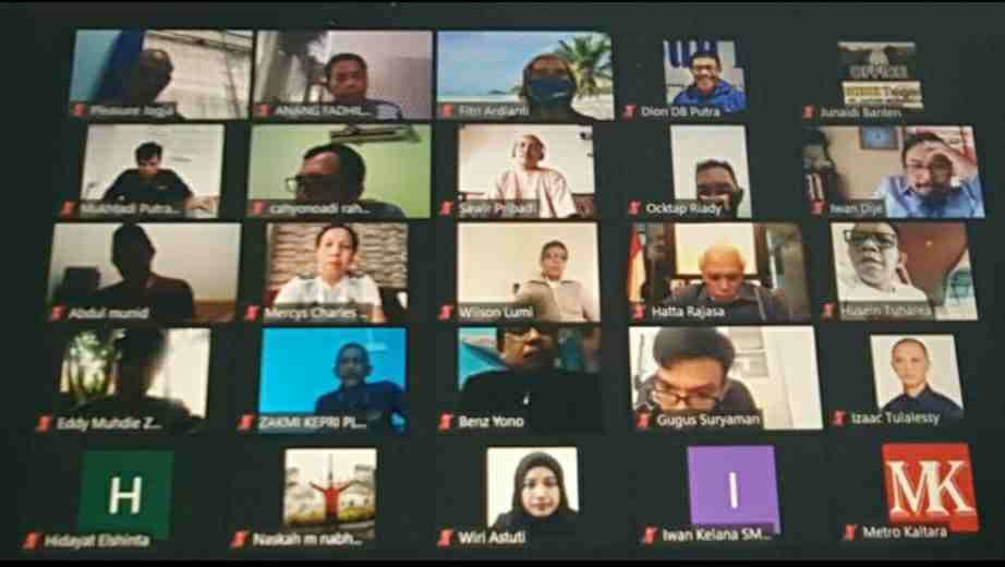 Rapat pleno SMSI via zoom