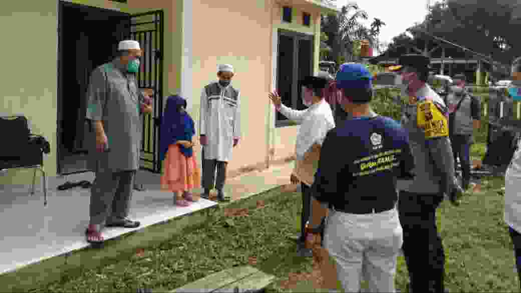 Al Haris saat pemulangan pasien sembuh dari Corona di Merangin