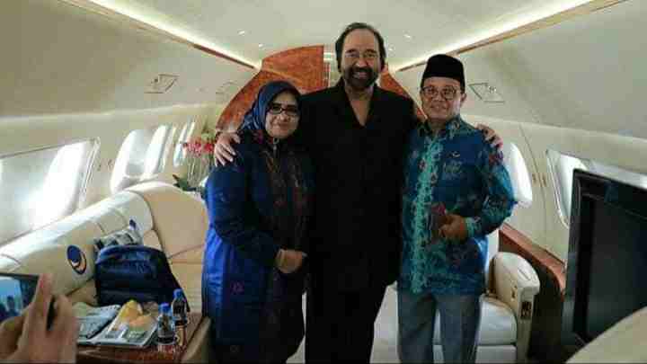 Rahima (kiri), Surya Paloh dan Fachrori Umar