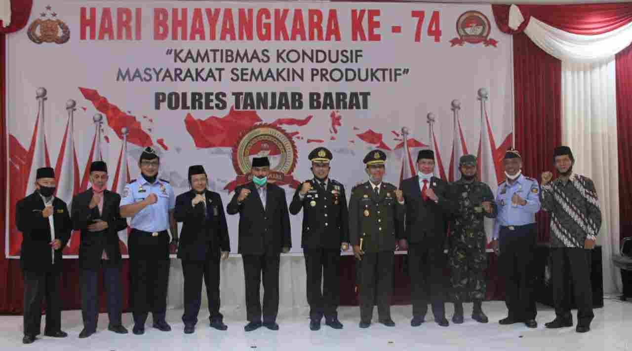 Wabup Amir Sakib saat hadiri HUT Bhayangkar ke 74