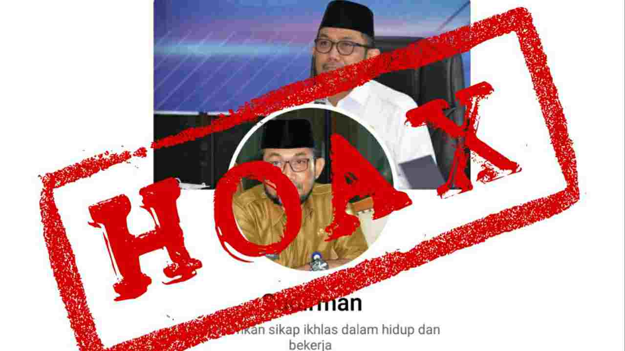Hoax akun FB Pj Sekda Provinsi Jambi 