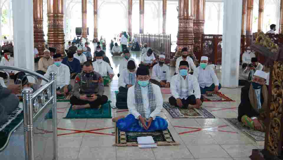 Fachrori Umar saat peringatan 1 Muharram 1442 H di Masjid Agung Al Falah