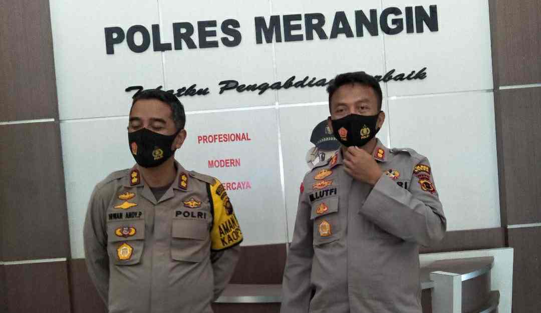 Sertijab Kapolres Merangin, dari AKBP Lutfi (kanan) ke AKBP Irwan Andi