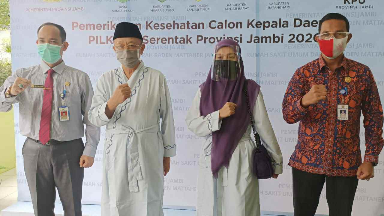 CE-Ratu saat ikuti tes kesehatan di RSUD Raden Mattaher Jambi