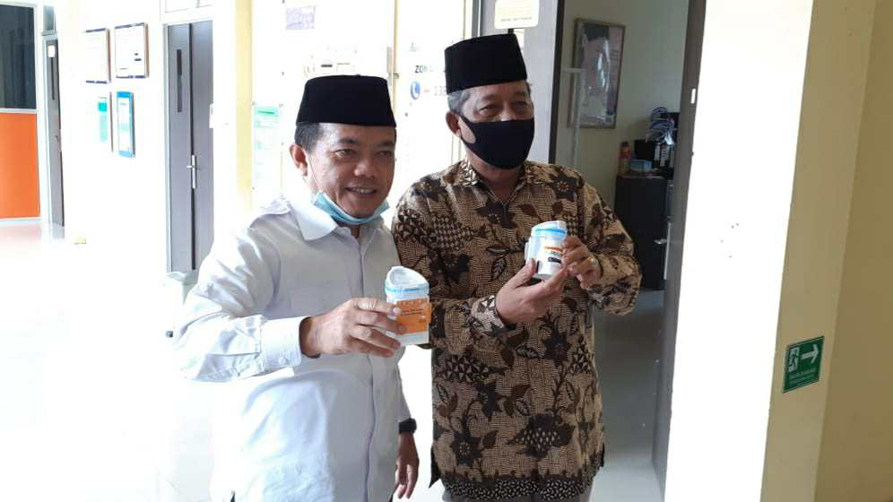 Al Haris-Abdullah Sani usai jalani tes narkoba di RSUD Raden Mattaher Jambi