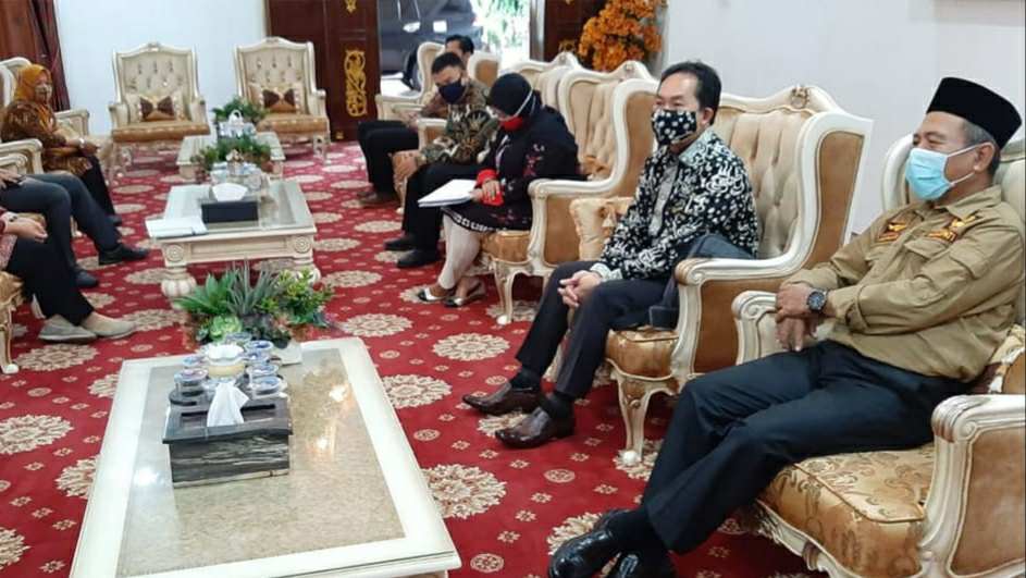 Wabup Mashuri saat terima kunjungan BPK RI