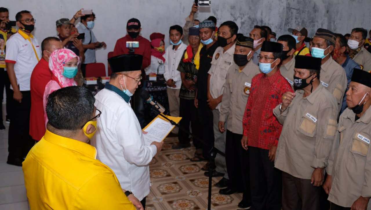 CE-Ratu saat kukuhkan tim di Merangin