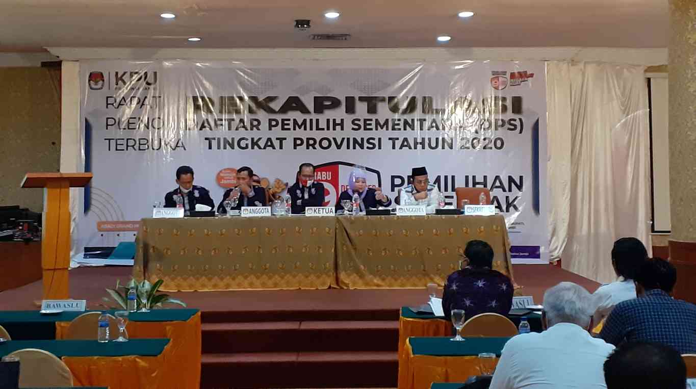 Rekapitulasi Pleno DPS Provinsi Jambi