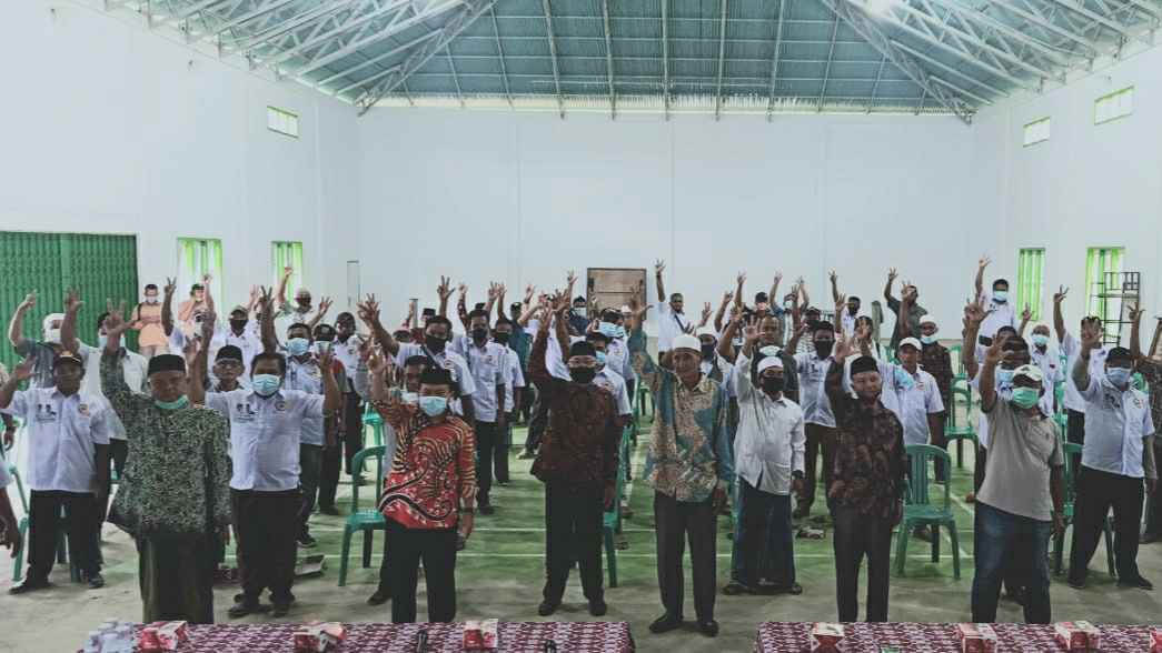 Al Haris saat pelantikan tim pemenangan Haris-Sani 
