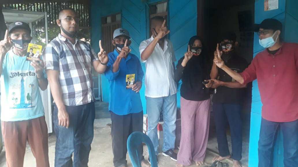 Tim Elite dan Relawan CE-Ratu saat blusukan di Tanjab Timur
