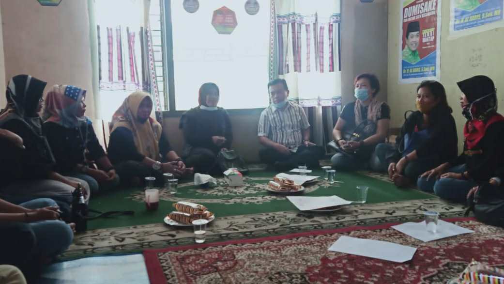 Persada dan Relawan Fasha saat nayatakan dukungan ke Al Haris