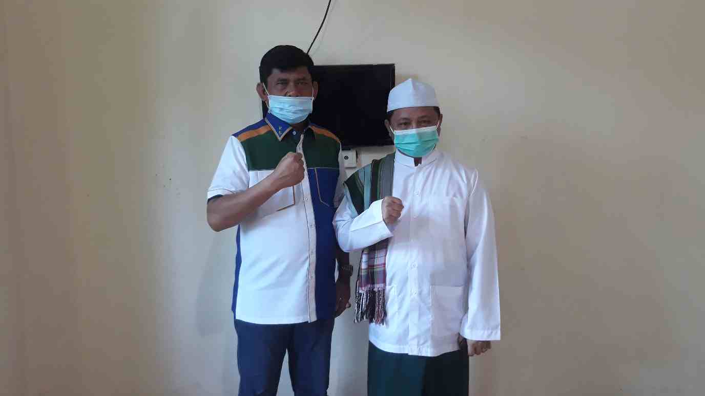 Syafril Nursal saat bertemu ketua MUI Tanjab Timur 