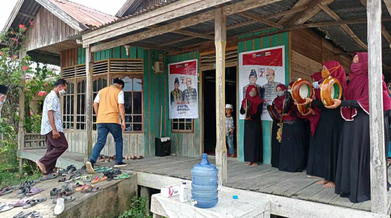 Syafril Nursal tiba di Sungai Terap disambut Rebana 