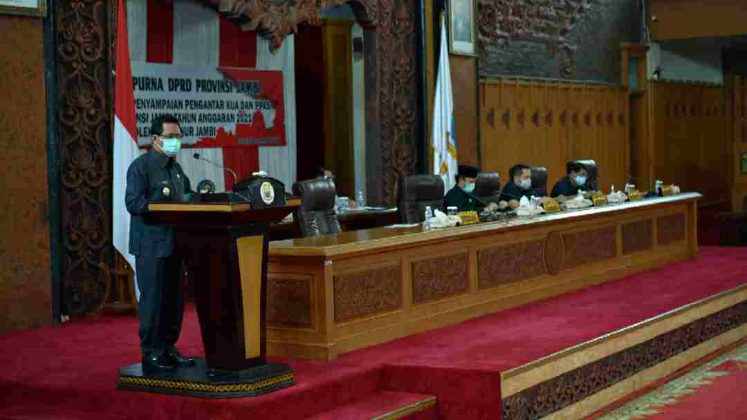 Restuardy Daud saat penyampaian KUA PPAS 2021