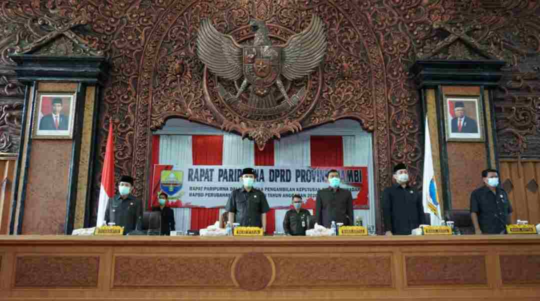 Fachrori saat paripurna DPRD Provinsi Jambi