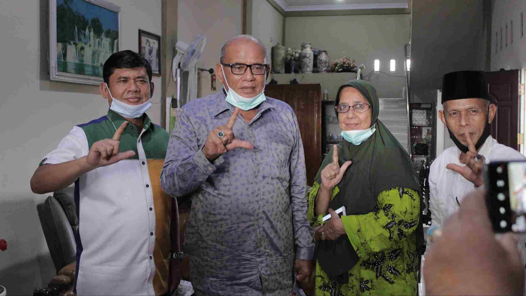 H Abdul Halim saat nyatakan dukungan ke Syafril Nursal