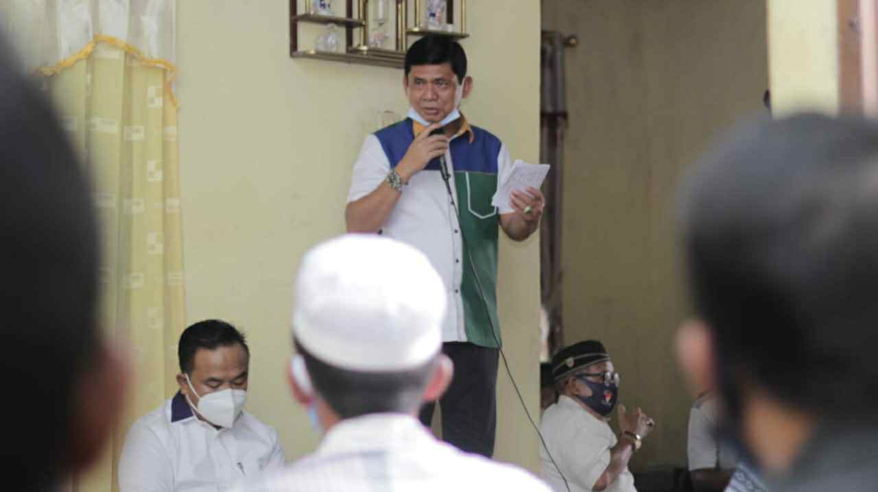 Syafril Nursal saat safari politik di Sungai Gelam