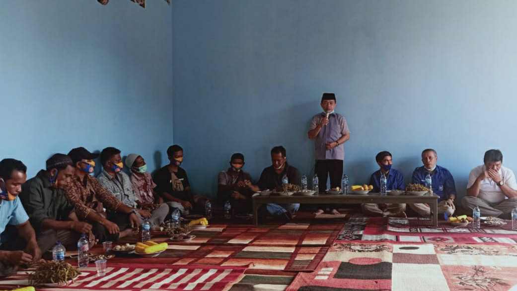 Al Haris saat silaturahmi di Batang Asam, Tanjab Barat