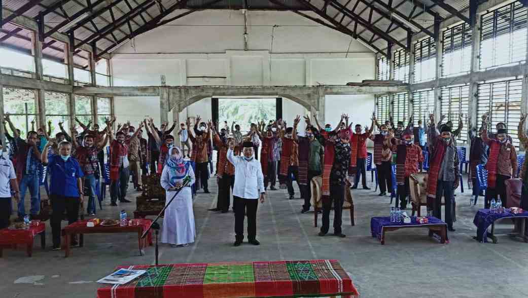 Komunitas Batak Merangin saat nyatakan dukungan ke Al Haris