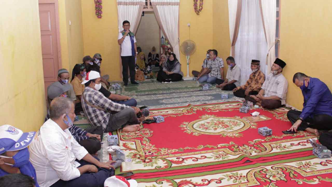 Syafril Nursal saat silaturahmi di Merangin