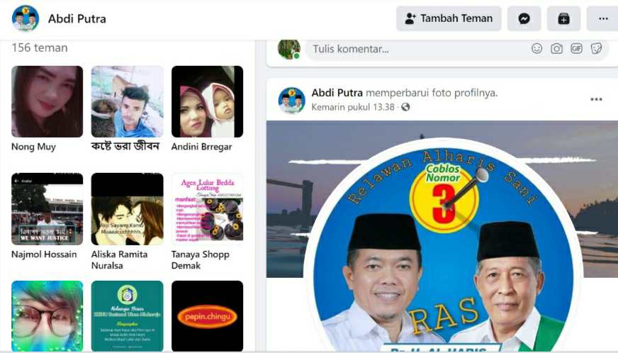 Akun FB Abdi Putra