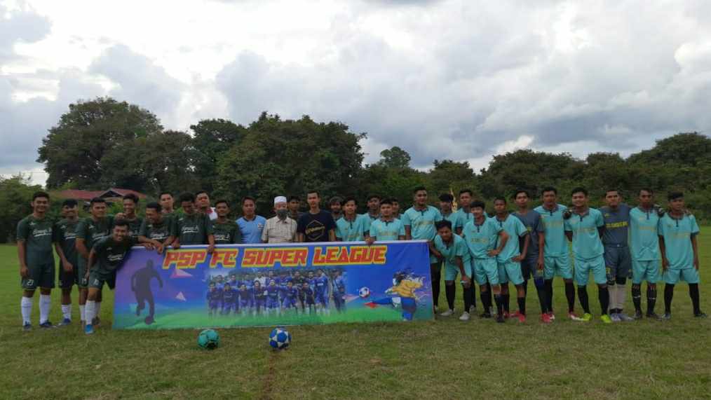 GEMA Kota Jambi saat hadiri pembukaan turnamen PSP FC di Kelurahan Pasir Panjang 