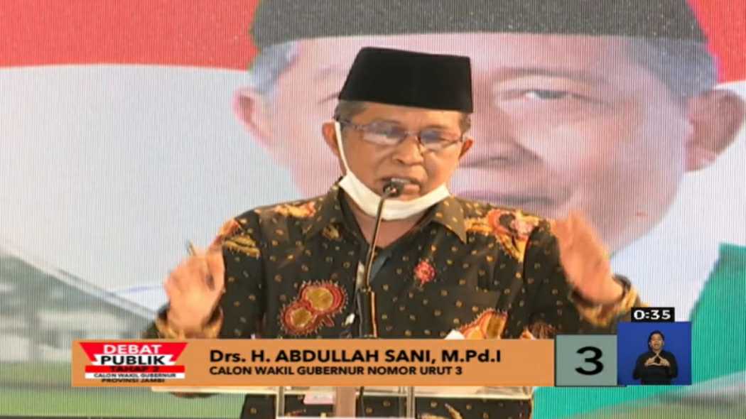 Cawagub Jambi, Abdullah Sani 