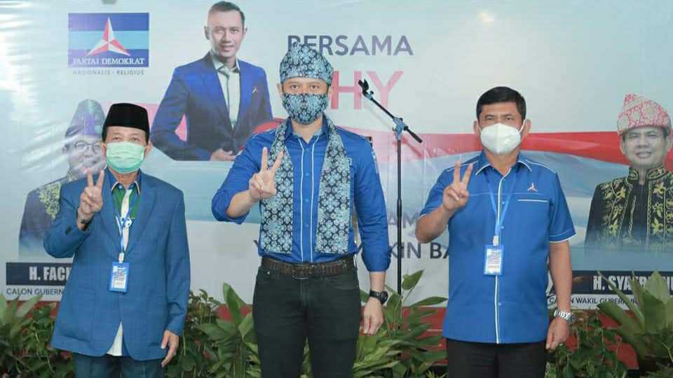 AHY bersama Fachrori Umar-Syafril Nursal 