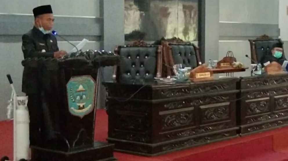 Mashuri saat sampaikan KUA dan PPAS 2021