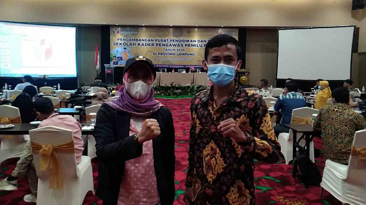 Yusuf Setiawan saat ikuti SKPP Bawaslu Provinsi Lampung