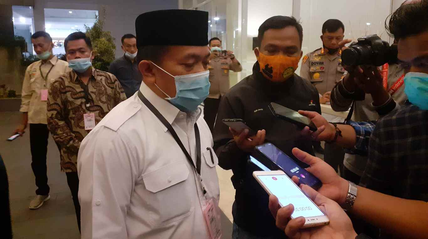 Al Haris saat hadir di lokasi debat Pilgub Jambi 2020