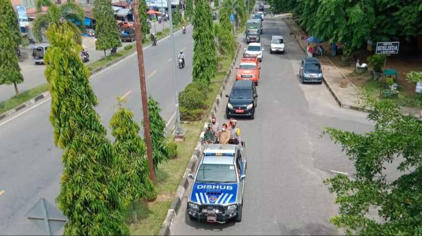 Al Haris saat himbau masyarakat pencegahan Covid-19