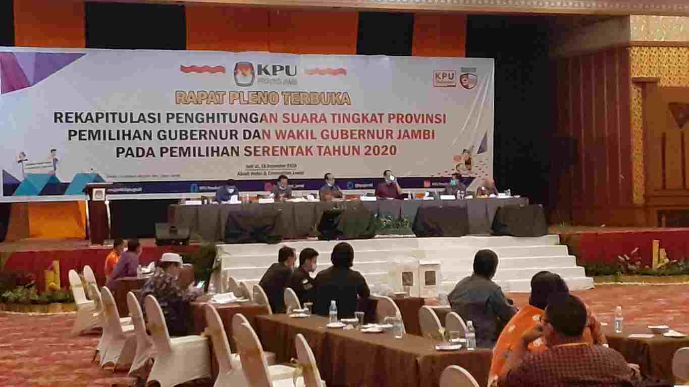 Rapat pleno tingkat provinsi Pilgub Jambi 2020