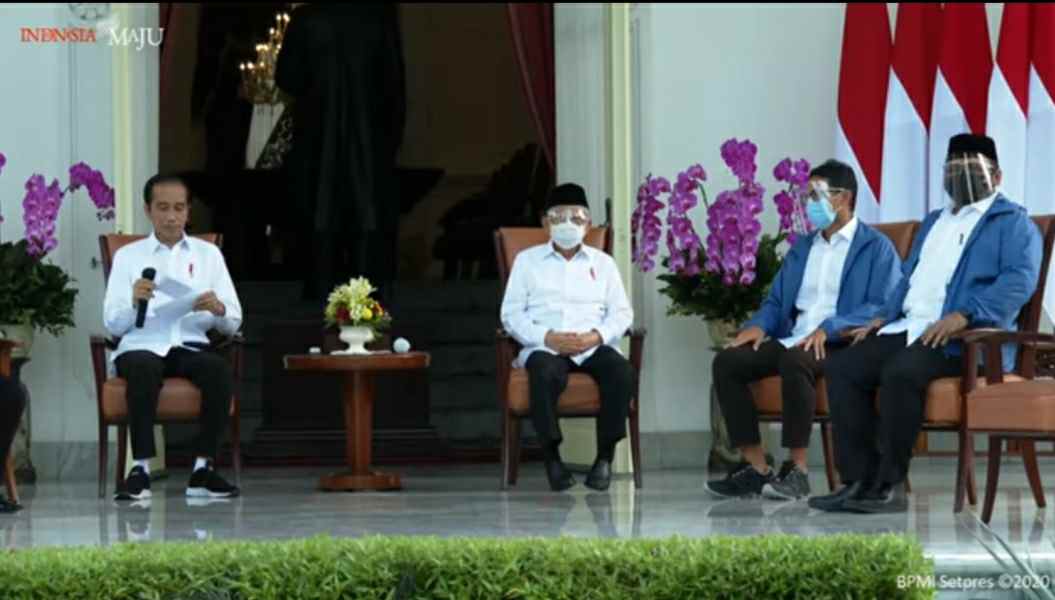 Ketum GP Ansor Yaqut Cholil Ooumas (kanan)