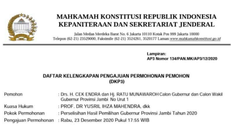 Gugatan CE-Ratu ke MK