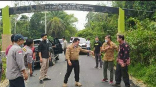 Al Haris saat pantau pembangunan di Merangin