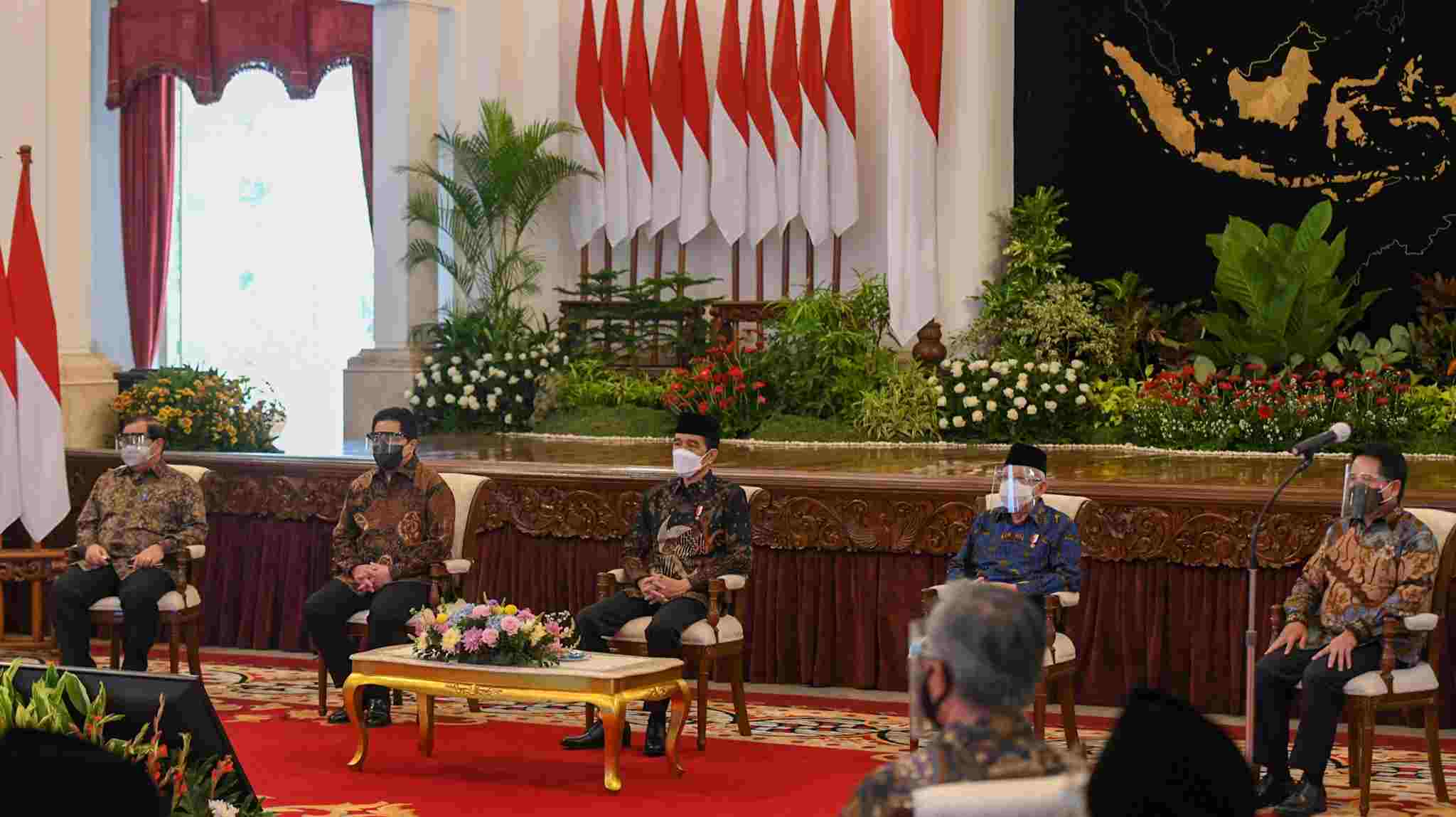 Presiden Jokowi meresmikan PT Bank Syariah Indonesia Tbk., Senin (1/2/2021) siang